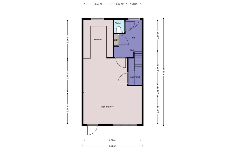 2D plattegrond Vlaardingen